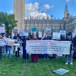 Demonstration against communal attack in CHT held in London