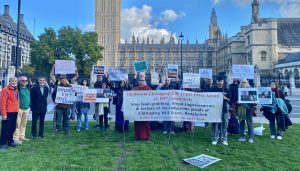 Demonstration against communal attack in CHT held in London