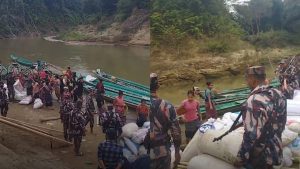 BGB detain 12 Jumma villagers with 130 maunds of sesame, boats in Barkal