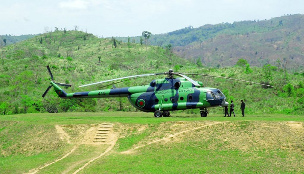 New army camp and helipad being set up in Barathali of Bilaichari