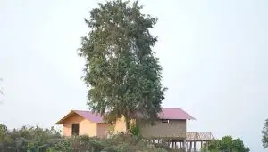 Meghchura Hill Retreat built by occupying land on Maraingtong hill in Alikadam
