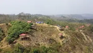 Cottages built by occupying crematorium in Lama, resort built instead of plantations on govt leased land