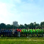 ঢাকায় পাহাড় বনাম সমতলের আদিবাসীদের মধ্যকার প্রীতি ফুটবল ম্যাচ অনুষ্ঠিত