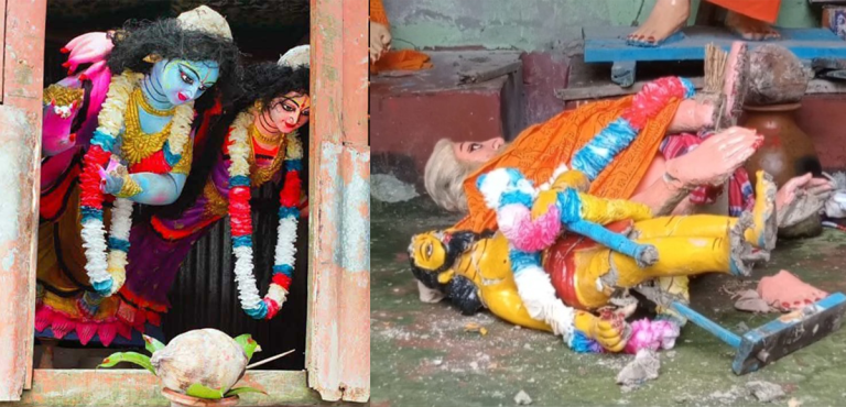 মাদারীপুরে সনাতন ধর্মাবলম্বীদের ২টি মন্দিরের প্রতিমা ভাঙচুর