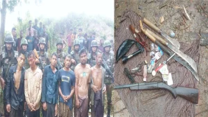 চন্দনাইশে সেনাবাহিনী কর্তৃক ‘সন্ত্রাসী আখ্যা’ দিয়ে ৬ মারমা বন্য শুকর শিকারীকে আটক