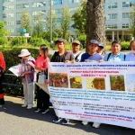 Jumma People hold protest in front of Japan’s Foreign Ministry in Tokyo