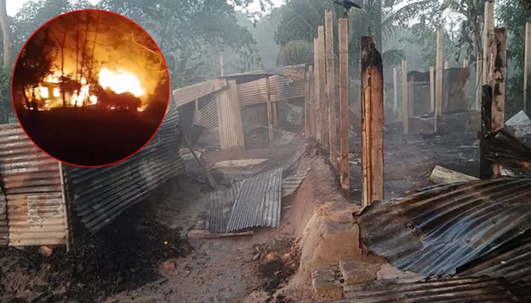 চট্টগ্রামে দুটি হিন্দু পরিবারের বাড়িতে দরজায় তালা লাগিয়ে অগ্নিসংযোগ