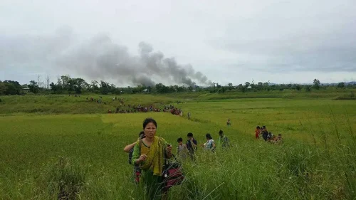 Jumma families seek cover from arson in their village